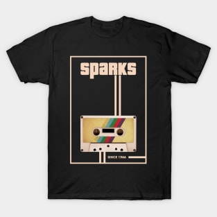 Sparks Music Retro Cassette Tape T-Shirt